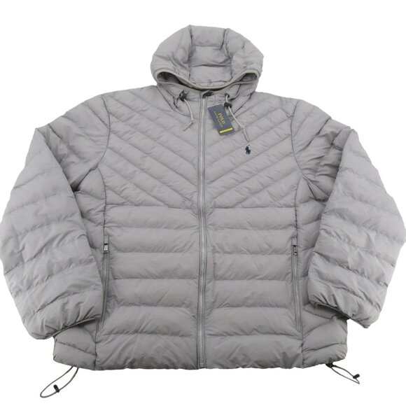 Polo Ralph Lauren Other - Polo Ralph Lauren Performance Puffer Jacket Hooded Men's Sz XXL Grey Heather NEW